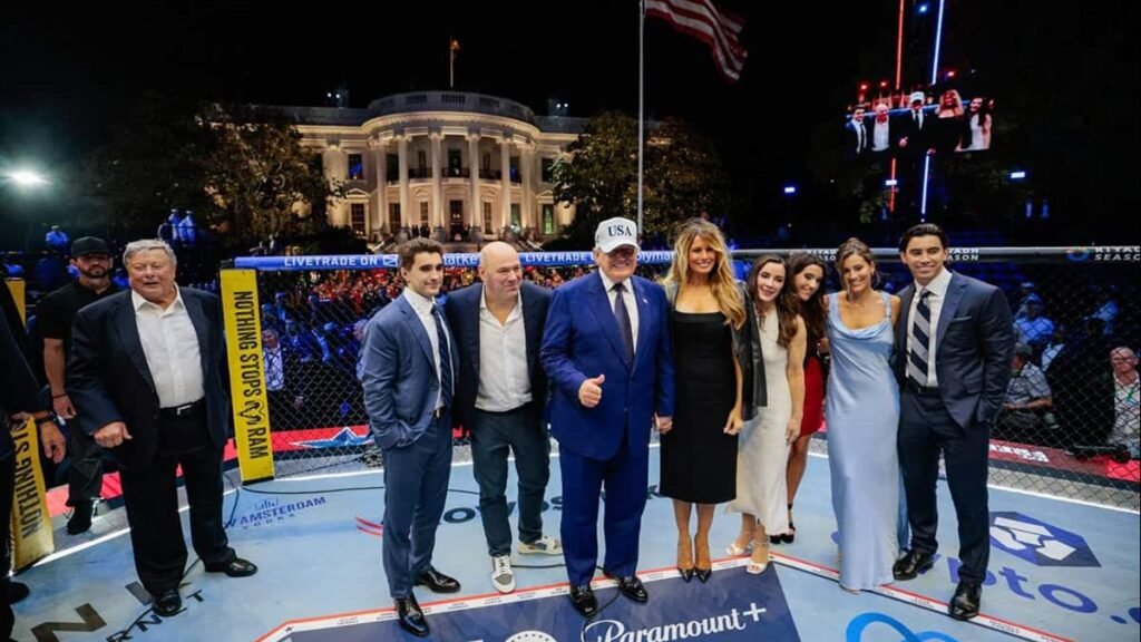 Trump convierte la Casa Blanca en escenario de UFC y reaviva la polémica sobre el uso de la presidencia