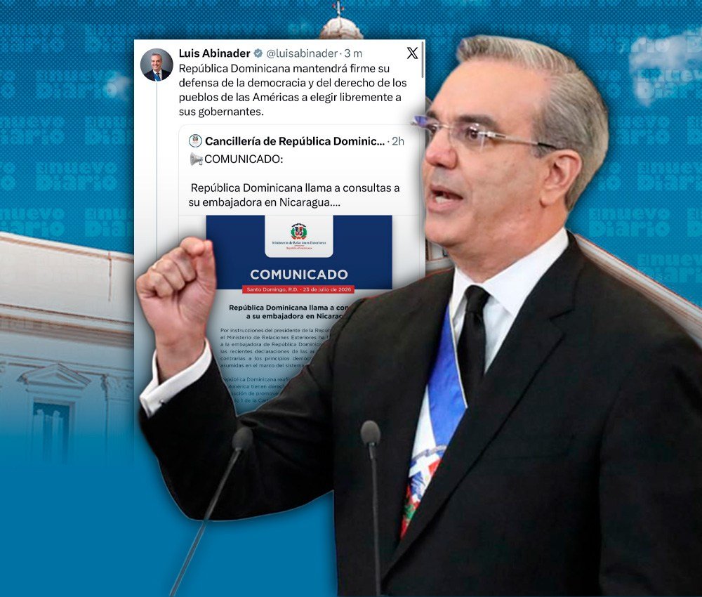 Abinader defiende la democracia tras la llamada a consultas de la embajadora en Nicaragua
