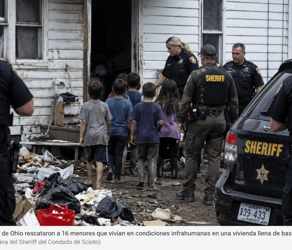 Rescate en Ohio destapa un fallo de vigilancia que dejó a 16 menores años en el abandono extremo